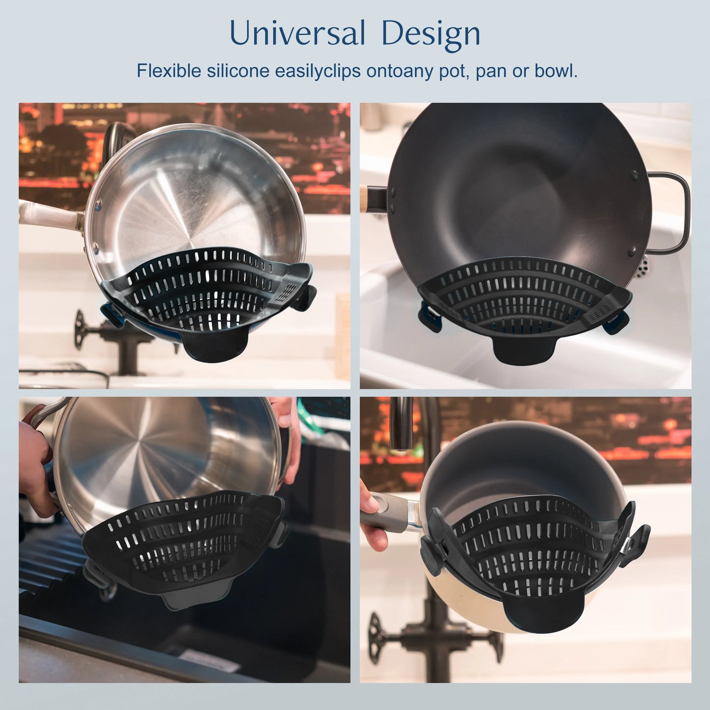 Adjustable Silicone Pot Strainer