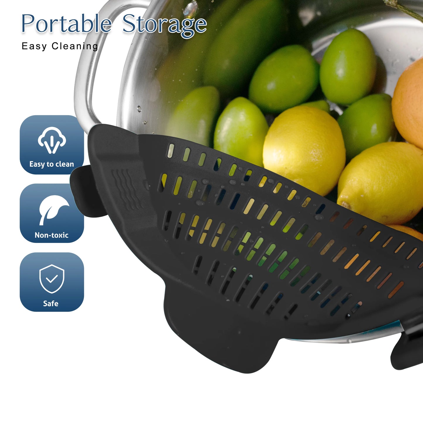 Adjustable Silicone Pot Strainer
