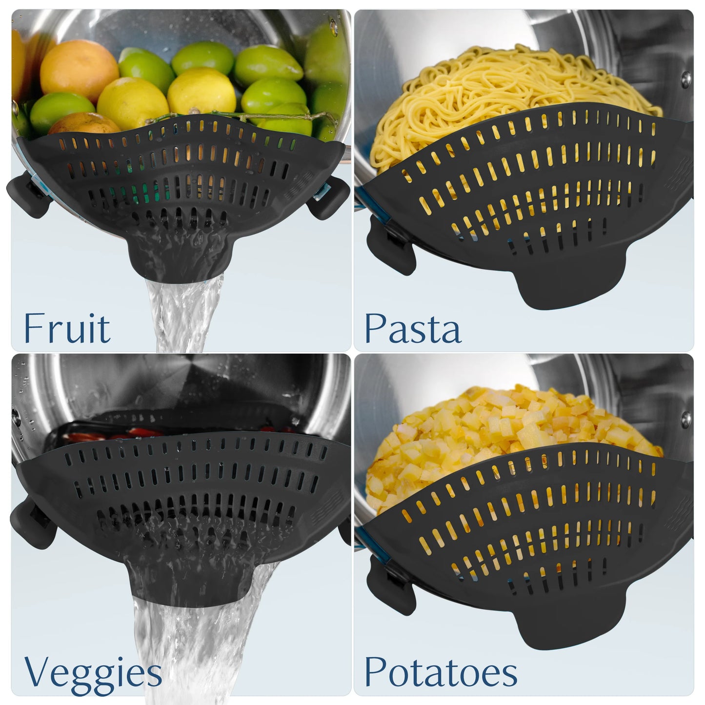 Adjustable Silicone Pot Strainer