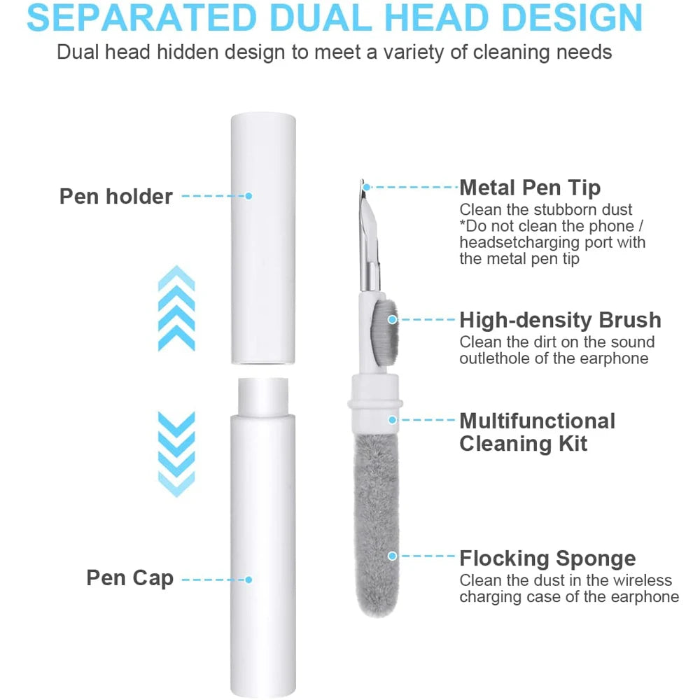 3-iI-1 Portable Headset Cleaning Pen